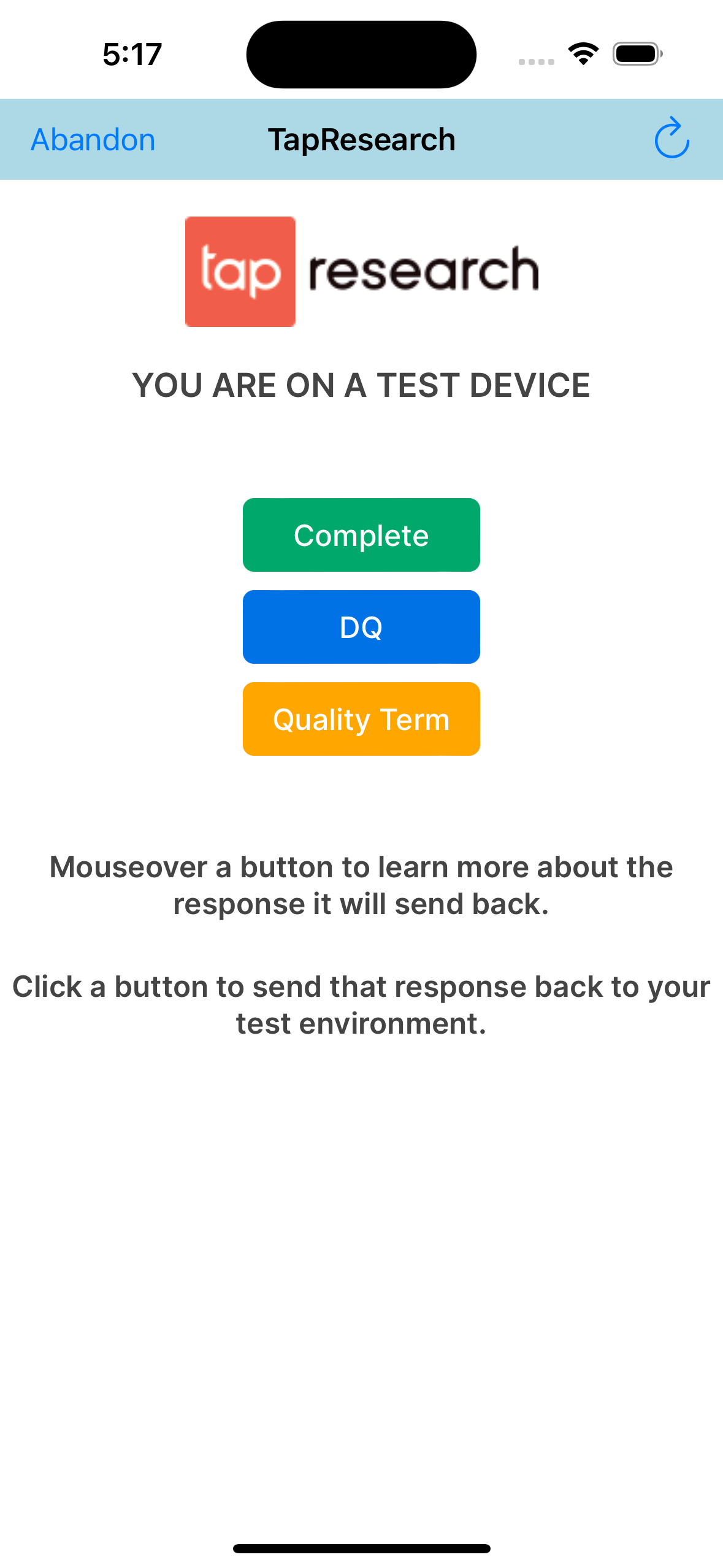 Application Checklist